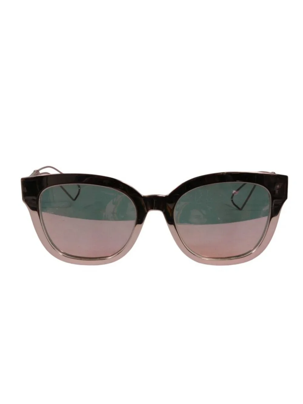 Dior Womens Diorama 1F TOW6J Sunglasses Rose Pink Cat Eye Glasses Shades